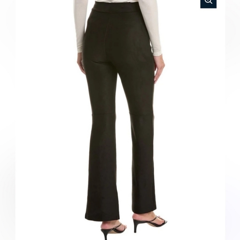 Nwt Commando Faux Suede Black Split Front Pant Size Medium - Picture 2 of 10
